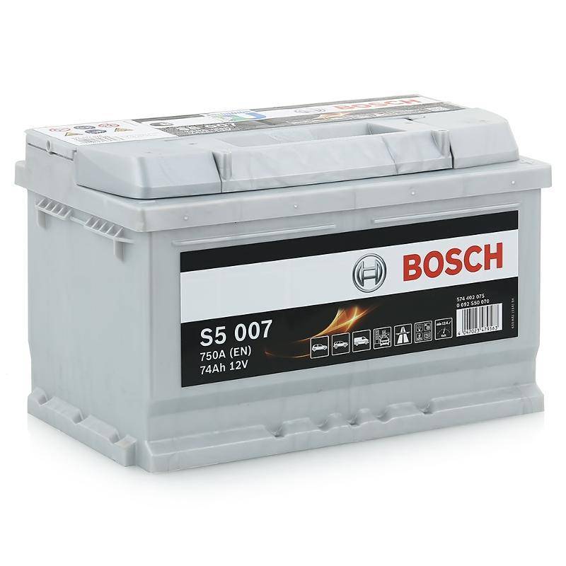 Аккумулятор автомобильный BOSCH S5 007 Silver Plus